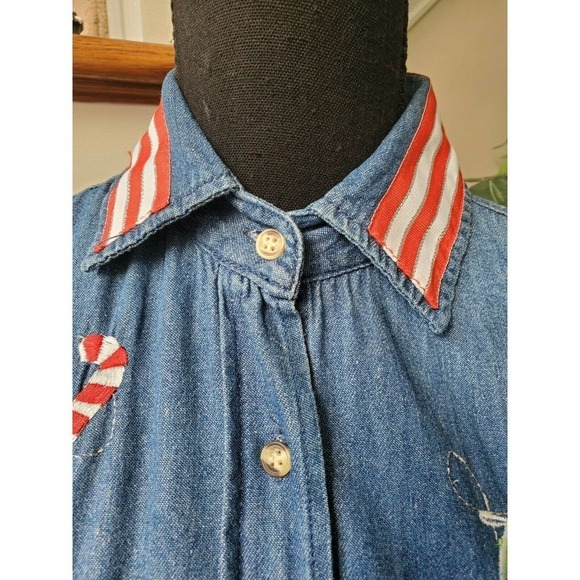 Light House Apparel Blue 100% Cotton Vintage Shirt - Picture 4 of 11